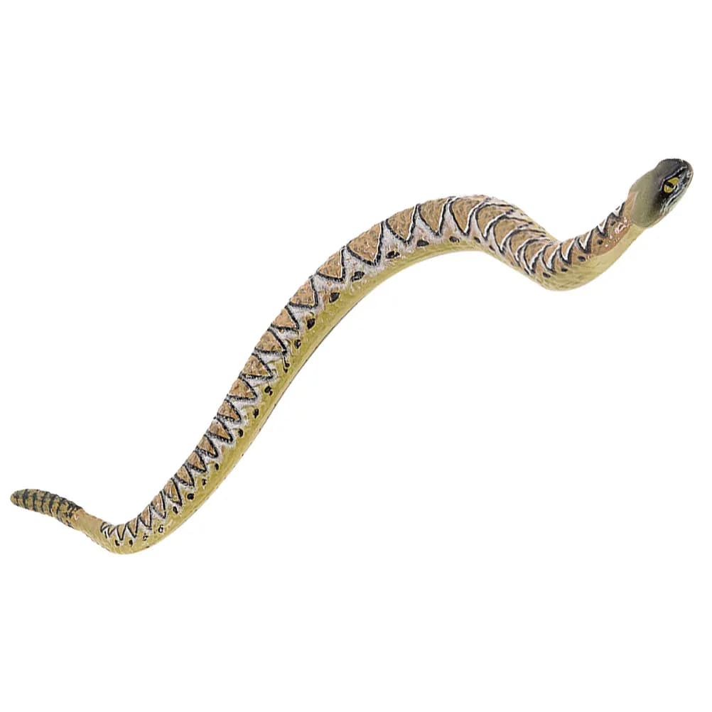 Premium PVC Lifelike Snake Adornment Realistic Rattlesnake Prop for Photo Shoots Scary Prank Gifts Educational Decor Kids Adults