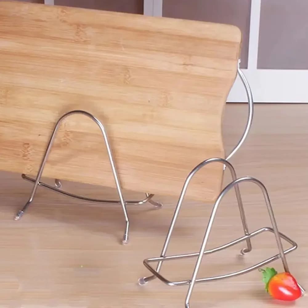Porta tagliere di alta qualità Porta tagliere in acciaio inossidabile Portaoggetti per cucina domestica Organizzatore per coperchio