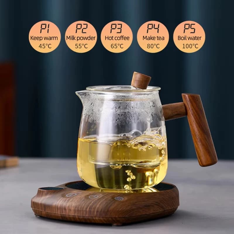 220V Coffee Cup Heater Heater cups for hot tea 100 ° C Hottub Heaters for cups 5 marches Temperature Coffee Tea Heater