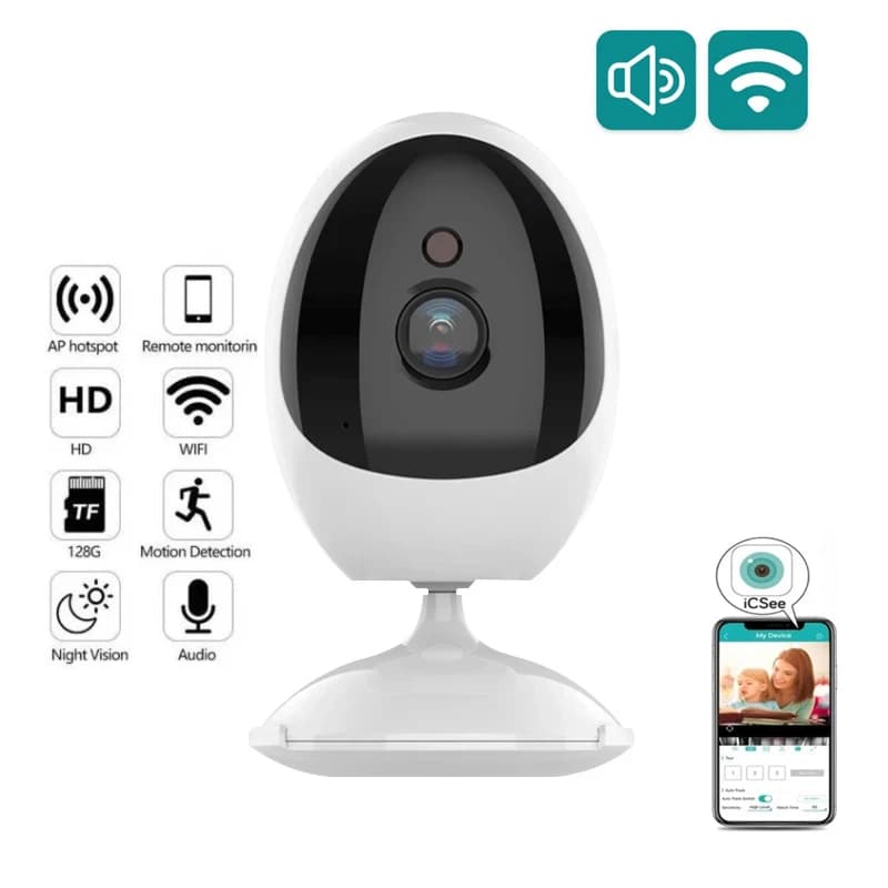 1080P 4MP Wifi Telecamera Interna Mini Telecamera di Sorveglianza Per Baby Monitor Pet Video Record 2 Modi Audio Telecamera di Sicurezza ICSEE APP