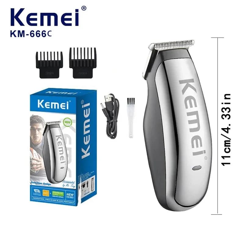 Kemei Mini Haircuts Electric Haircuts/Man's Barb Machine Travel Hair Cutting Machine Rechargeable Cutter KM-666C