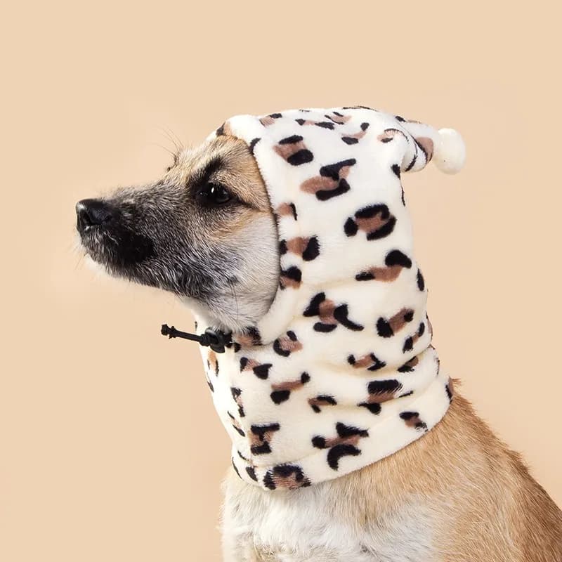 Divertente Cappello in Pile per Animali Domestici, Copricapo Natalizio per Cosplay, Caldo Costume per Cani e Gatti di Piccola, Media e Grande Taglia, Accessorio per Feste