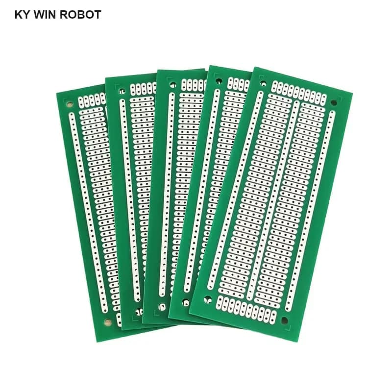 1 pcs FAI DA TE 4.7*11.6 CM Green Single Side Card Prototype PCB Universal Matrix Experiment Circuit 47x116 MM For Arduino