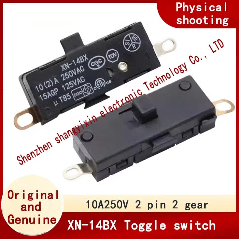 Interruttore motore 2 pin 2 velocità asciugacapelli elettrico interruttore di alimentazione 10A accessori ad alta corrente XN-14BX 10A250V