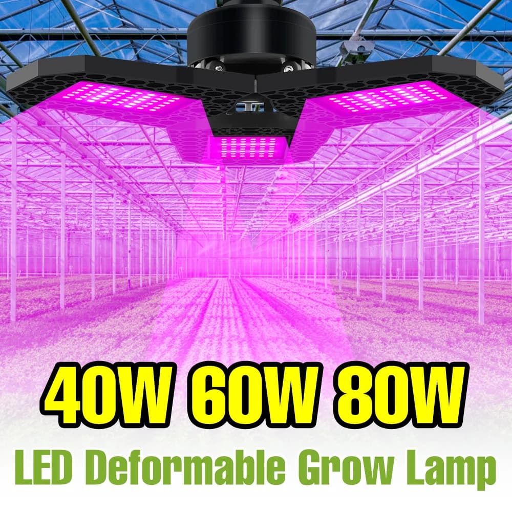 80W LED Coltiva Lampadina Spettro Completo E27 Plant Growing Lamp Flower Seeds for Interior Tent for Serra Vegs Fruit Lighting Filling