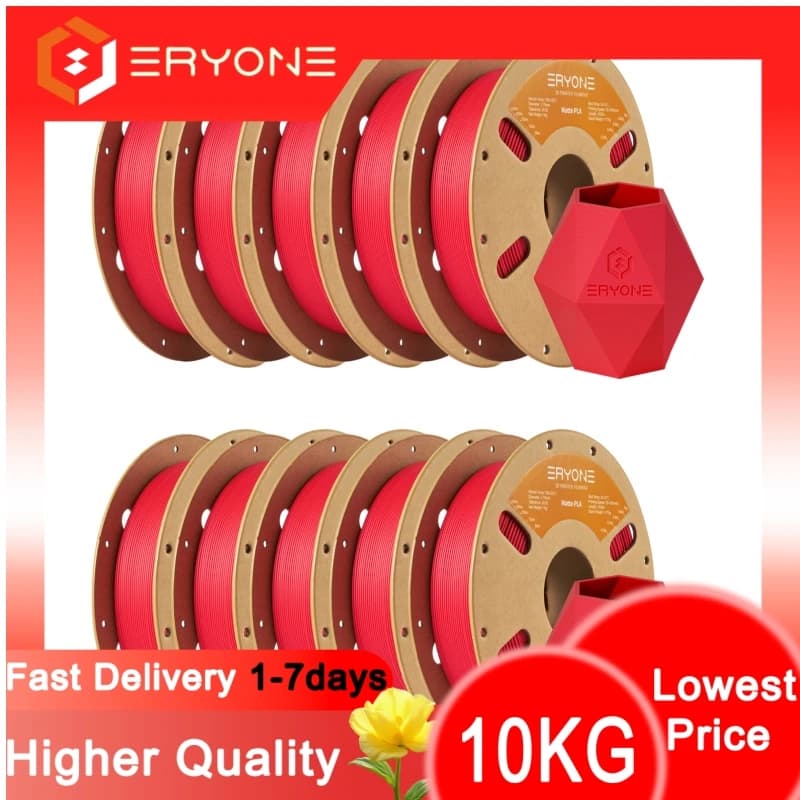ERYONE 1/3/5/10KG High Quality Opaque PLA Filament Coil 1.75mm for 3D Printer New arrival warehouse abroad