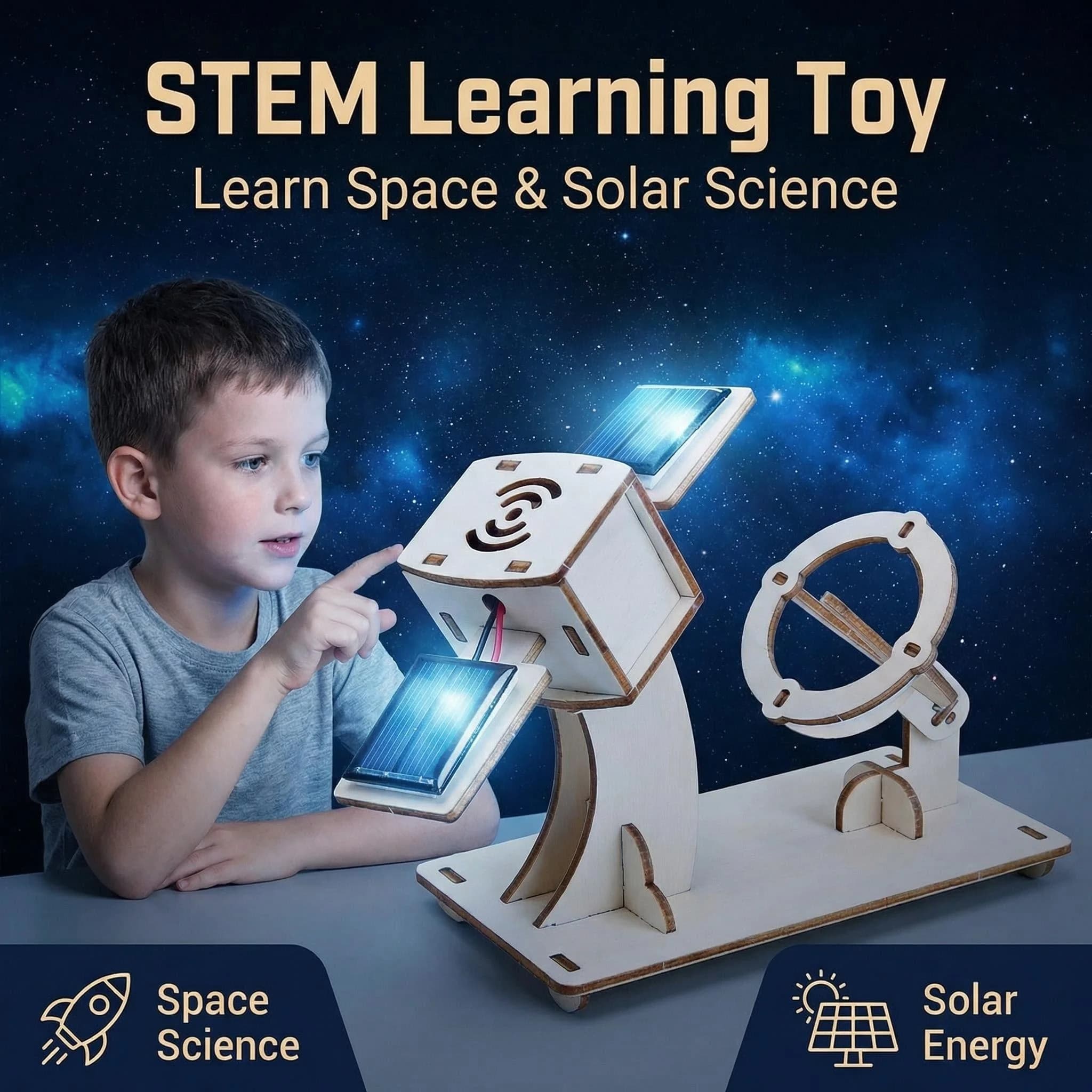 Esperimenti scientifici ed educativi a energia solare per bambini, giocattoli fai-da-te, modelli assemblati a mano, regali di giocattoli scientifici ed educativi
