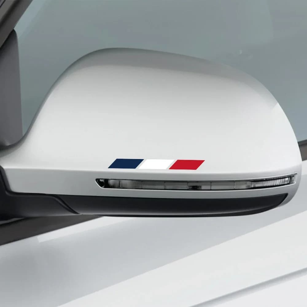 4Pc Auto Bandiera Francese Vinile Specchietto retrovisore Decal Stripe Adesivo Decorazione Per Renault Koleos Citroen C4 C3 DS DS3 Peugeot 3008