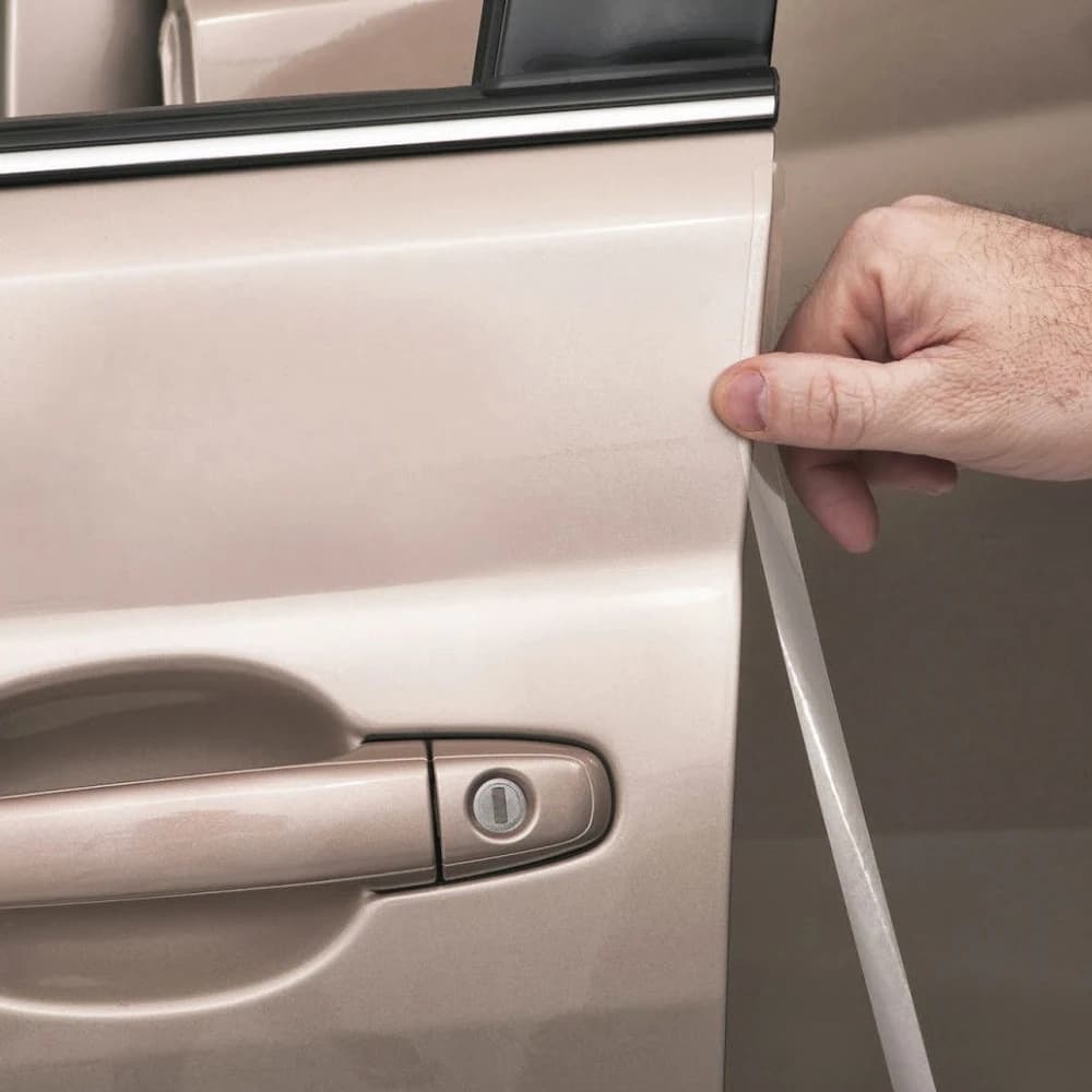Adesivi per la protezione della portiera dell'auto nastro in PVC trasparente antigraffio adesivo per il bordo della porta della pellicola protettiva per il davanzale del bagagliaio automatico