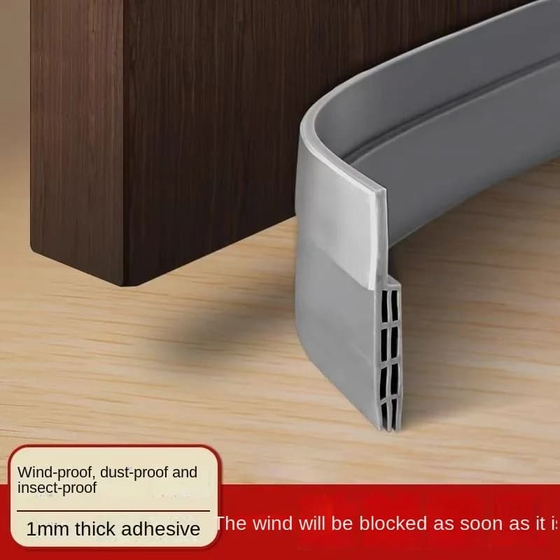 1M 1-4 pieces Door Bottom Sealing Strip Windproof Dust Stopper Guard Rain Weatherstrip Noise Reduction Insulator Sealer Home