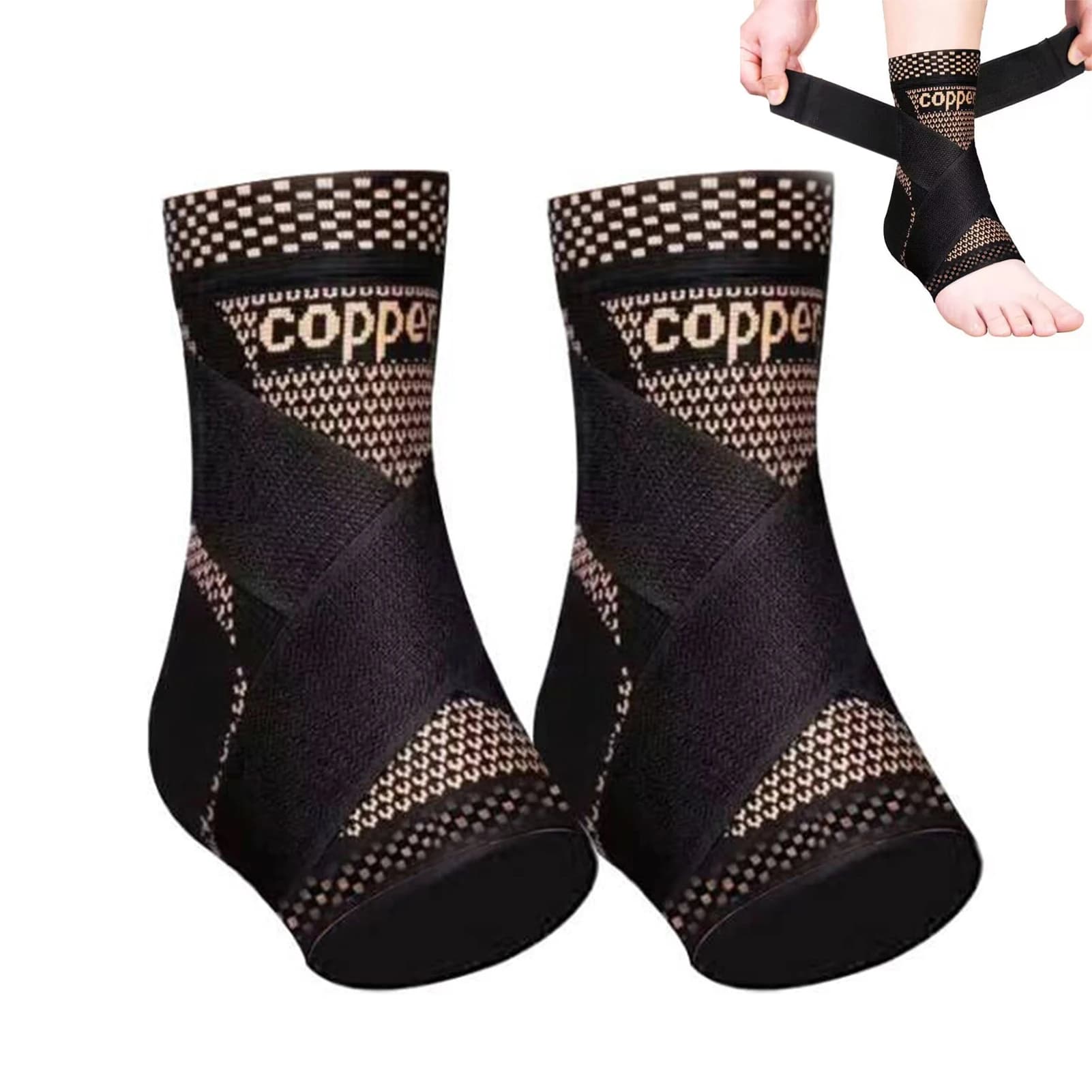 Sports Ankle Support Bretelle Sleeves Footwear Compression Socks Ankle Wrap Bondage for Basketball Sports Security