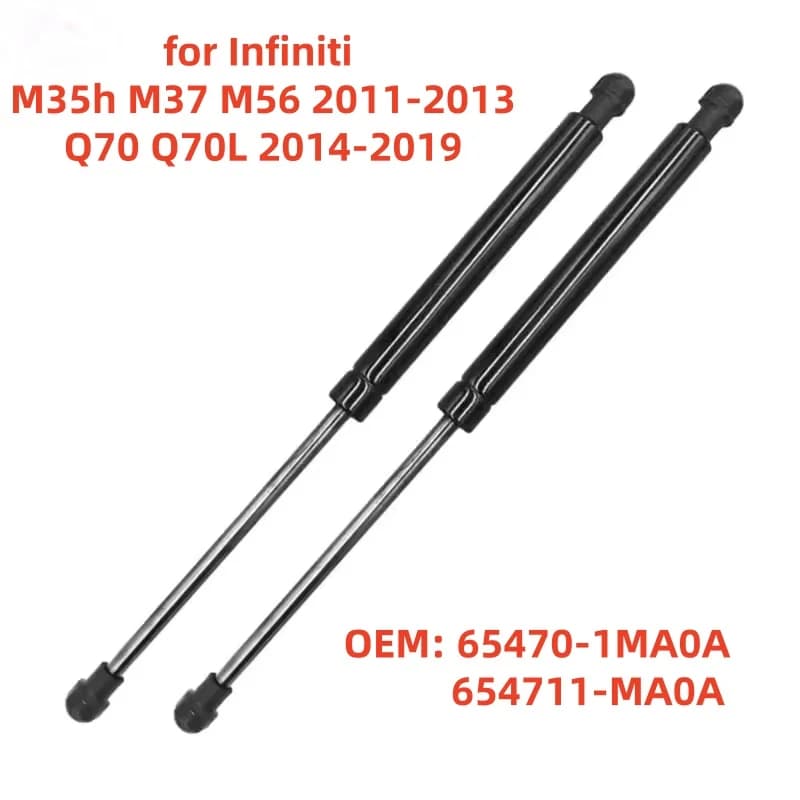 2PCS Front Cover Lift Gas Spring Support Struts For 2011 2012 2013 2013 2015 2016 2017 2018 Infiniti M35h M37 M56 Q7