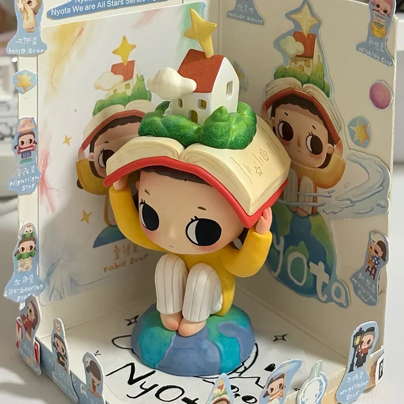 POP MART Nyota We Are All Stars Series Blind Box Guess Bag Blind Bag Giocattoli Anime Figure Modellino Carino Regalo Ragazza