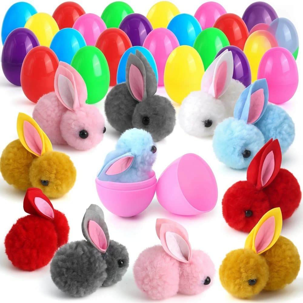 6/12/18/24 nice pieces Easter bunny eggs for Easter party birthday wedding children's day school gift basket pinata fill gift bag