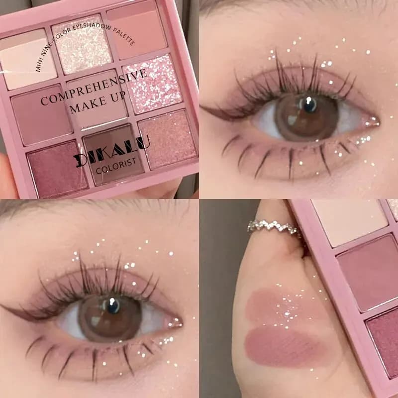 DIKALU spring and summer new shade palette Oh Rosy Nine Palace Grid autofocus Rose plate powder low saturation smoke