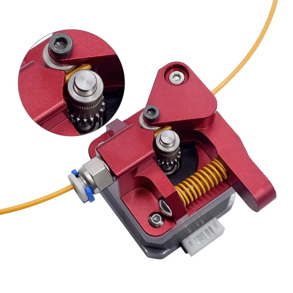 Extruder double gear Ender 3 v2 Engine shaft update 20 mm, compatible with 3D printer series Ender 3 Pro CR10 TPU filament drive