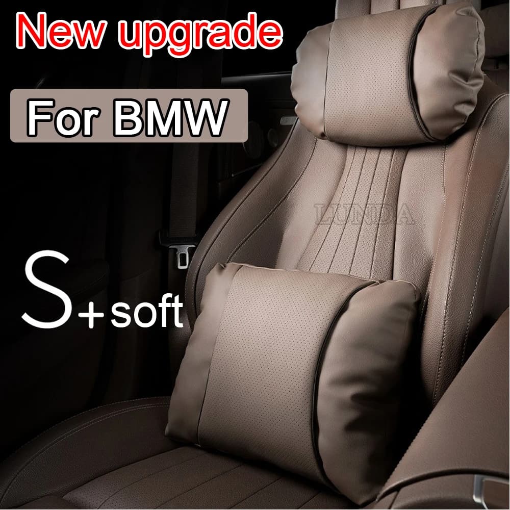 Cuscino per il collo dell'auto Comfort da viaggio supporto per cuscino in vita per auto poggiatesta per BMW F30 F31 F32 F20 F10 X1 X3 X4 X5 X7 E39 E46 E60 E90 E92