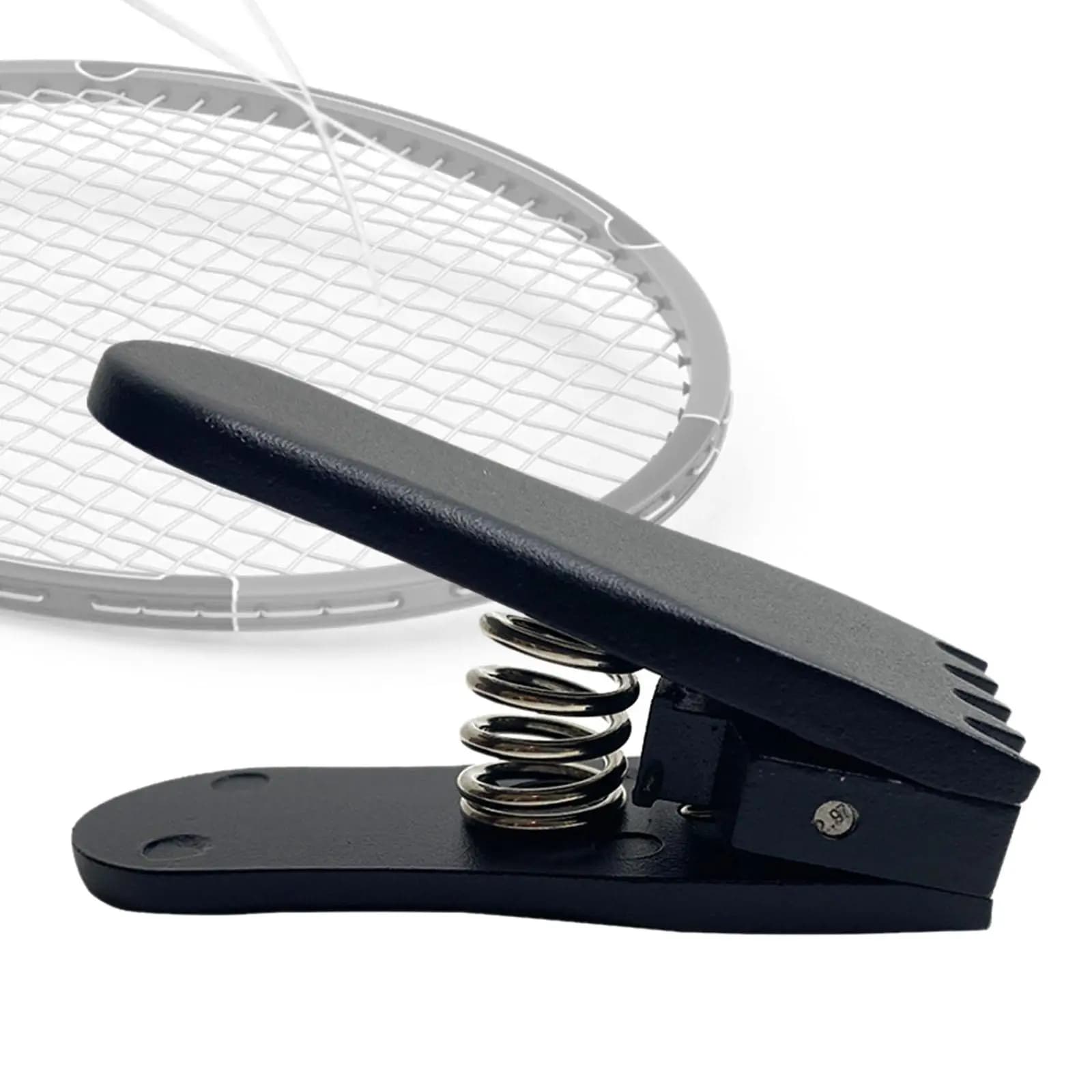Terminal for connecting the badminton Portable starter clamp for tennis rackets