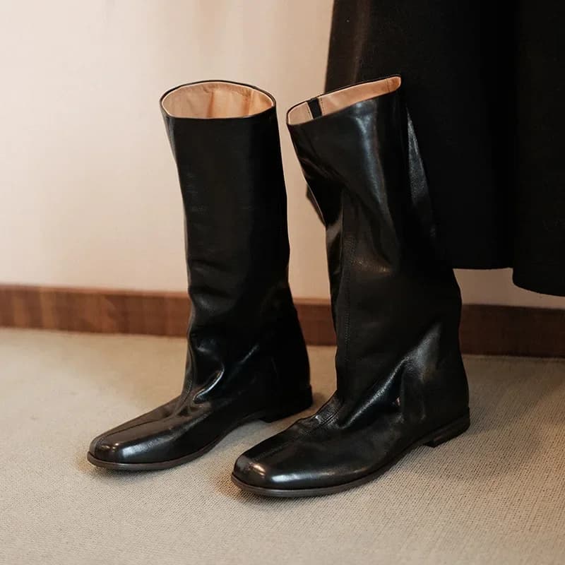 Women's High Boots Apartments Elegant Fashion Shoes High Knee Boots 2025 New trendy designer Chelsea cozy women boots