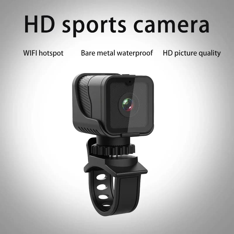 Piccola telecamera wireless ad alta definizione 1080P, mini telecamera DV hotspot WiFi, telecamera per sport all'aria aperta, registratore di guida motociclistica