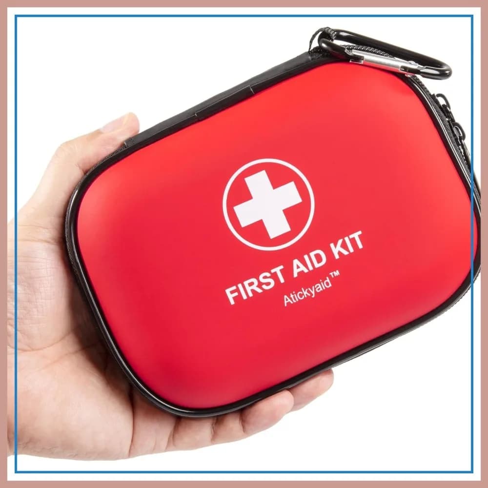 Kit di Pronto Soccorso Mini da 120 Pezzi, Impermeabile con Guscio Rigido per Auto, Casa, Viaggi, Campeggio, Sport, Emergenze