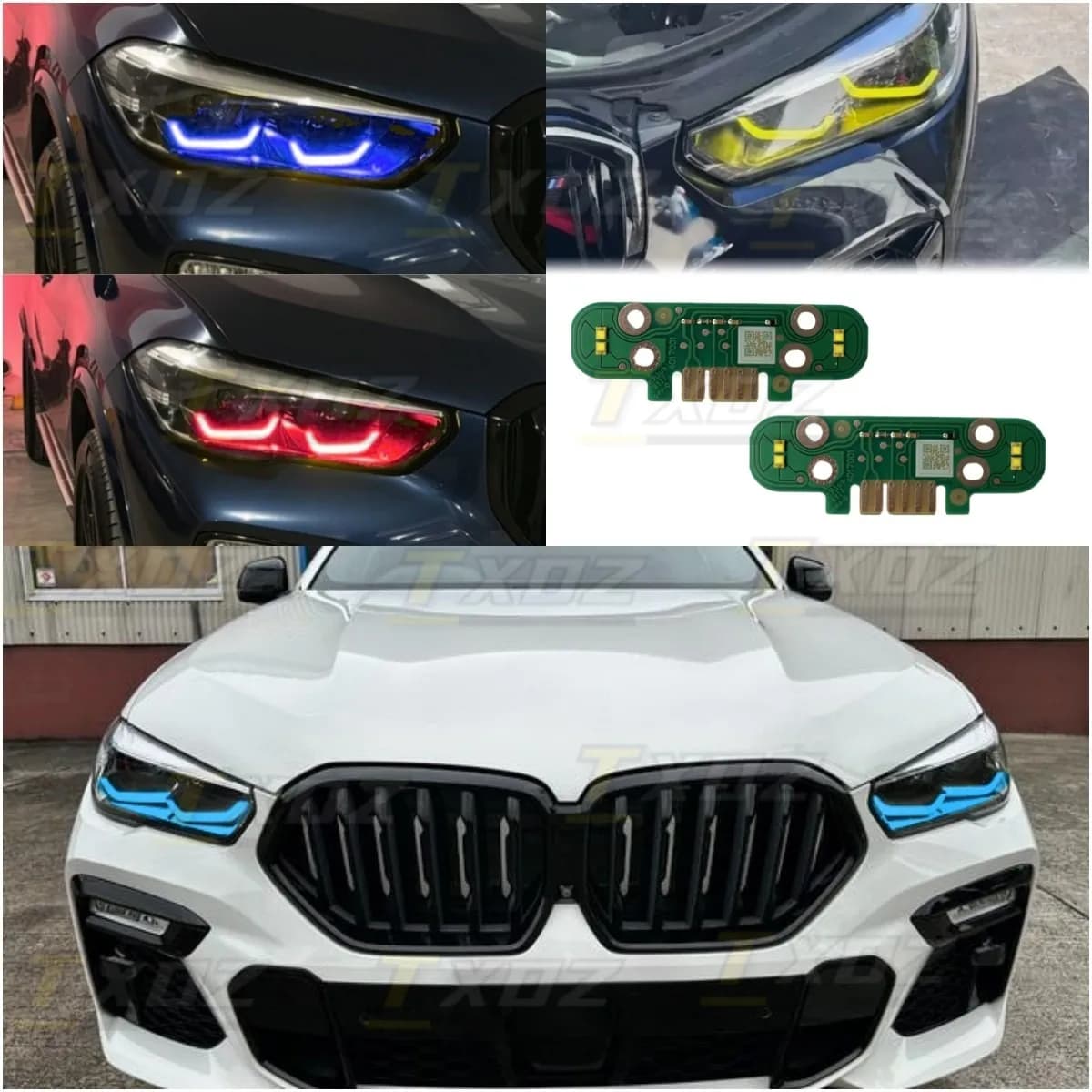 Schede LED DRL non laser per il 2020 2021 2022 BMW G05 X5 G06 X6 F90 Faro LED Giallo Modulo luce di marcia diurna 63119477985