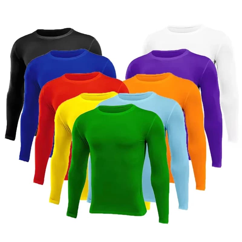 Men Women's Children Boy Girl Compression Running Long Base T Shirt Fitness Sports Basketball Gym Bottom Clothing J025