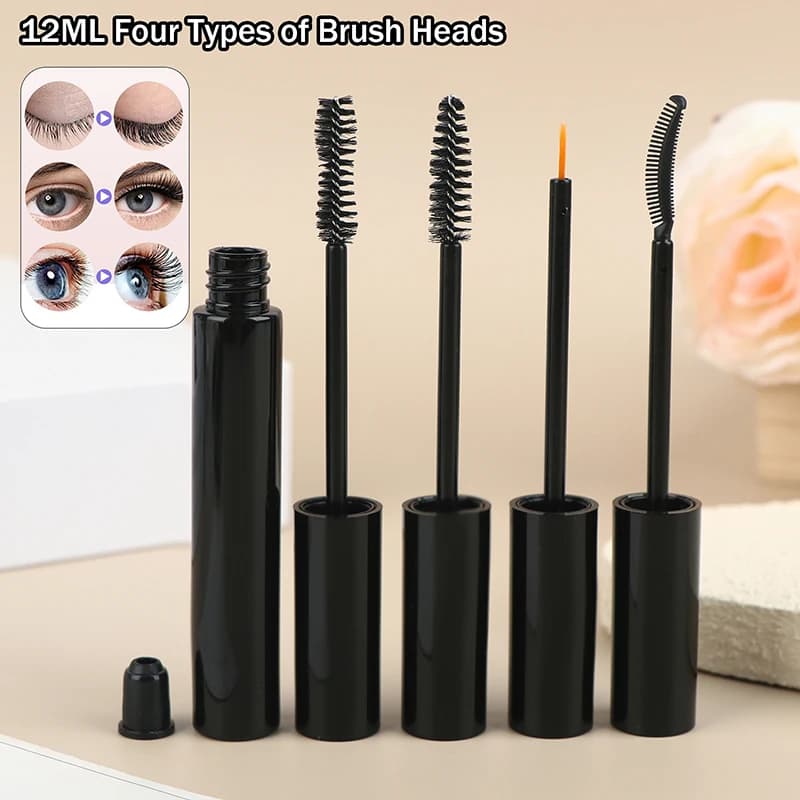 Z. Empty 12ml Mascara bottle with Applicator, Ciglia Grow Liquid Container, Eyeliner Flacon, Eyeliner Cream Container