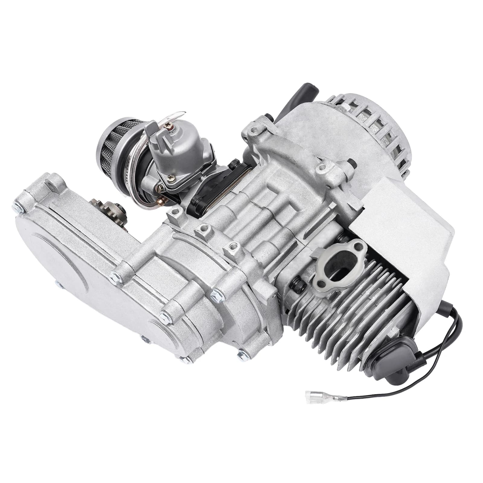 Motore a 2 tempi da 49 cc, raffreddato ad aria, cambio CVT, potenza massima 1,9 kW/7000 giri/min, per scooter e kart