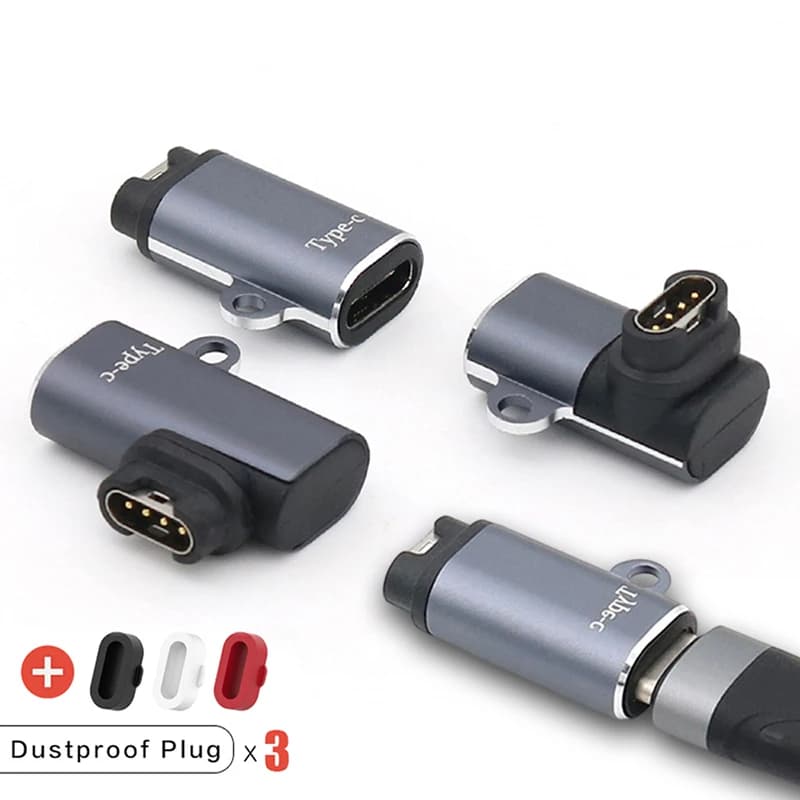 Per Garmin Fenix 7X/6/6S/6X caricatore per orologio adattatore Micro USB Type-C 8 Pin adattatore per caricabatterie portatile supporta la trasmissione dati