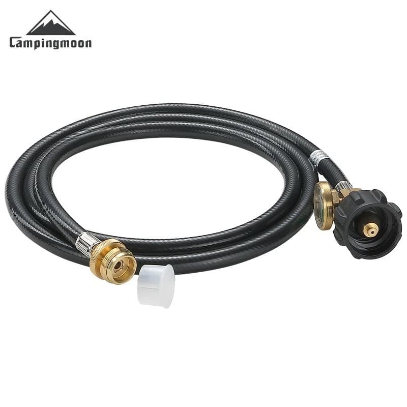 Adapter for Campingmoon PZ-106 camping stove from Propano to Butano with extension pipe in rubber and conversion valve