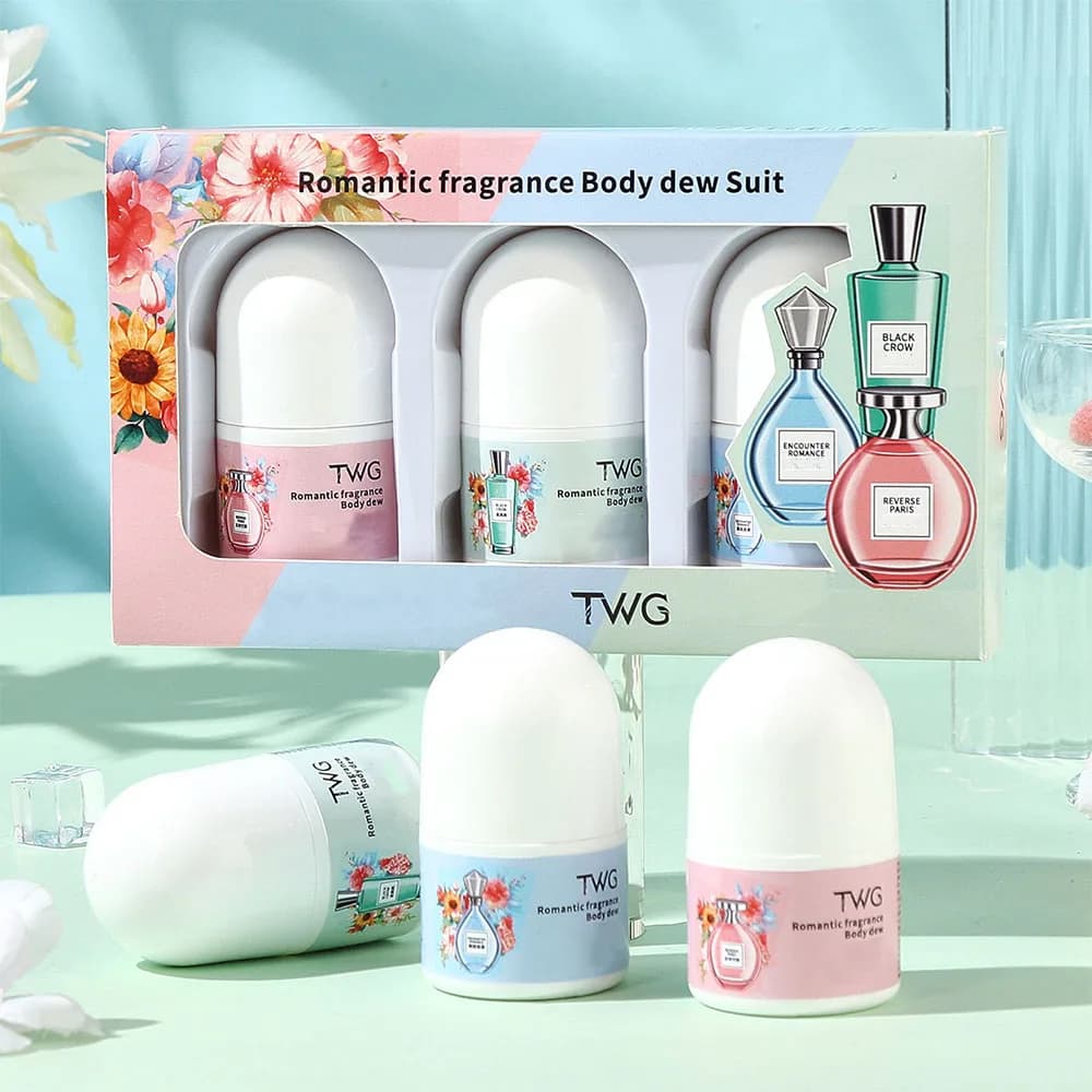 Profumo Solido Romantico Roll-on per il Corpo, Note Legnose Floreali Fruttate, Stick Profumato Portatile