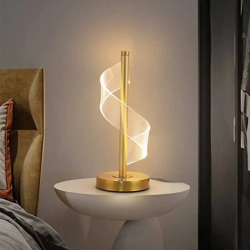 Lampade da tavolo moderne a LED Illuminazione per interni Interruttore tattile dimmerabile Lampada da comodino per camera da letto Soggiorno Decorazione dell'hotel Lampada da scrivania nordica