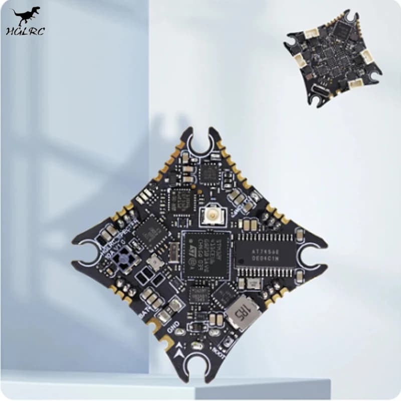 HGLRC SPECTER 10A 1-2S AIO F411 Flight Controller BLHELIS 10A 5.8G 400mW VTX SPI ELRS 2.4G RX per Droni Whoop Toothpick da 65-85mm
