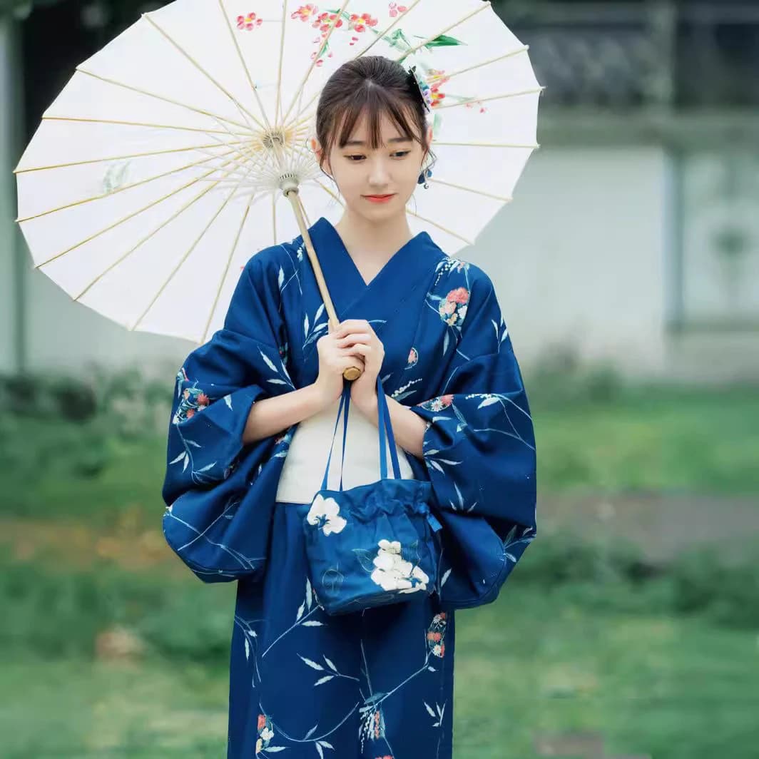 Abito kimono tradizionale giapponese Cosplay Anime Servizio fotografico Accappatoio Sauna Hotspring Vintage Elegante