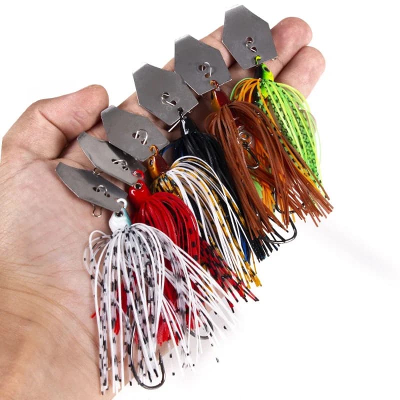 6 Pz/set Chatterbait Esche Da Pesca Kit Spinner Esche Da Pesca Weedless Buzzbait Wobbler Pesca Crankbait per Bass Pike Swimbait