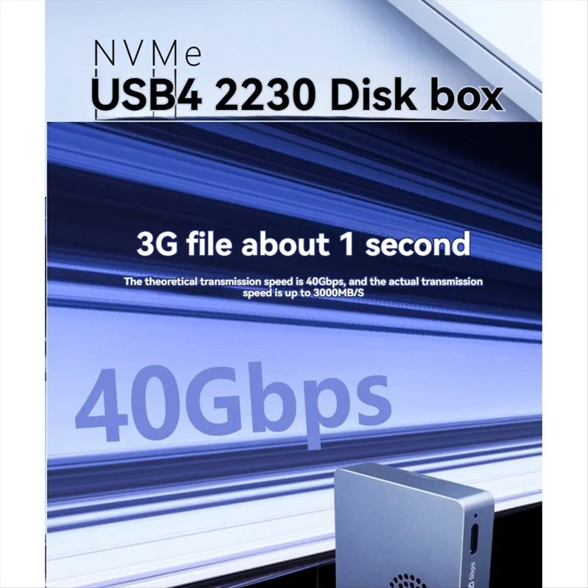 *X07A Custodia SSD USB 4.0 M.2 NVMe da 40 Gbps 2230 con ventola di raffreddamento compatibile con TB3/4 per fotocamera da gioco per computer portatile