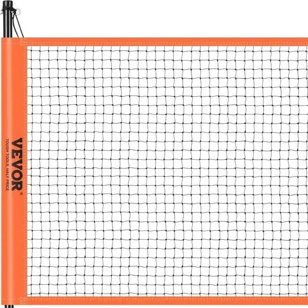 Set da Pallavolo e Badminton, Rete da Badminton Portatile per Esterni, Pali in Acciaio ad Altezza Regolabile