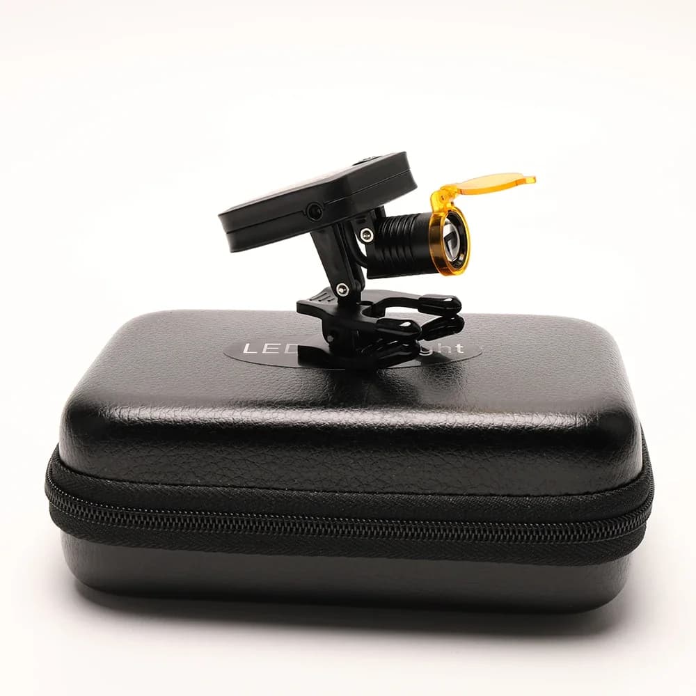 Faro senza fili 5W faro portatile con filtro ottico per lenti di ingrandimento dentali Lab lente d'ingrandimento medica binoculare