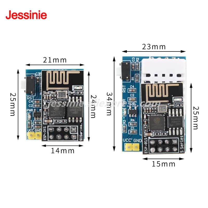 2 pcs/1 pz ESP8266 ESP-01S DHT11 DHT22 AM2302 Digital Moisture Sensor WiFi Nodo IoT Wireless Module for Arduino