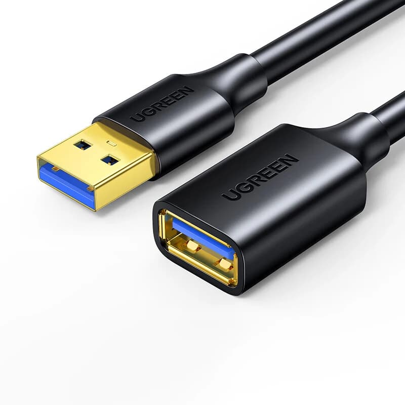 UGREEN USB Extender, USB 3.0 male-female extension cable Gold plated port High speed data transfer compatible with webcam
