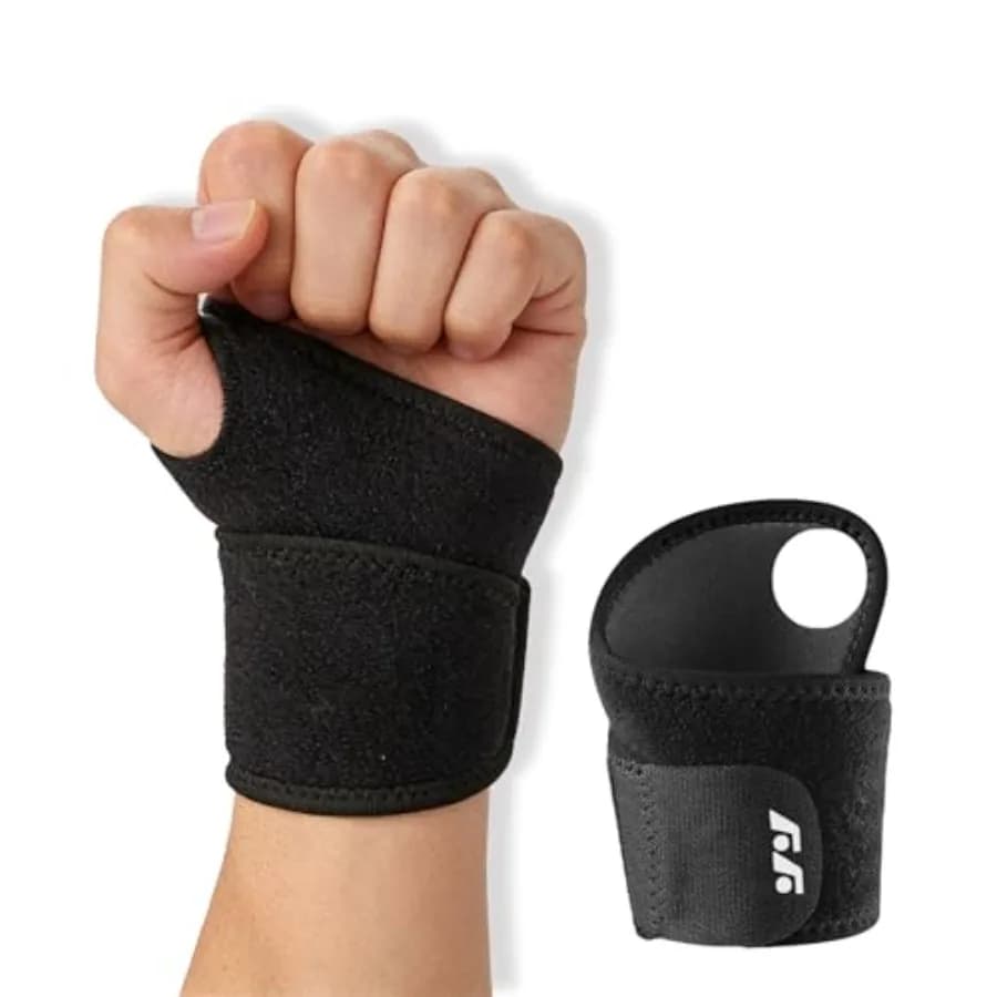 Support for Dust with Rings for Sports and Exercises, Black, Adjustable, Suitable for Right Hands and Left