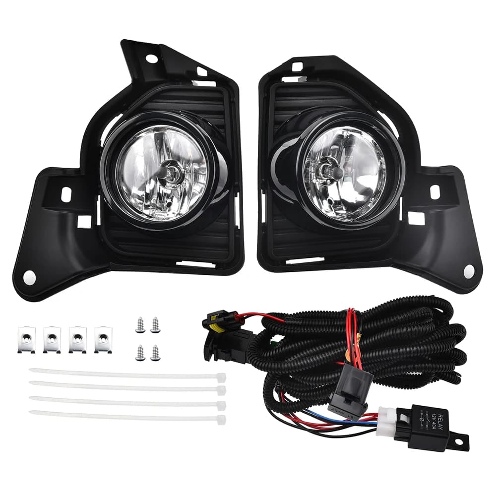 Led DRL Daytime Running Lights Fog Lamp Assembly For TOYOTA HIACE COMMUTER 2014 2015 2016 Daylights Wires Switch Turn Signal