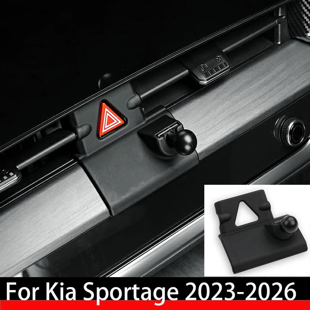 For Kia Sportage NQ5 2023-2026 Telephone Bracket Use of Ball Base 17 MILLIMETRI Rechargeable Mobile Phone Mounting Head Mounting Car Accessories