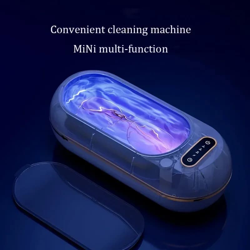 Pulitore ad ultrasuoni multiuso da 45 KHz per occhiali e gioielli - Bagno ad alta frequenza con pulizia sicura ed efficiente, casa