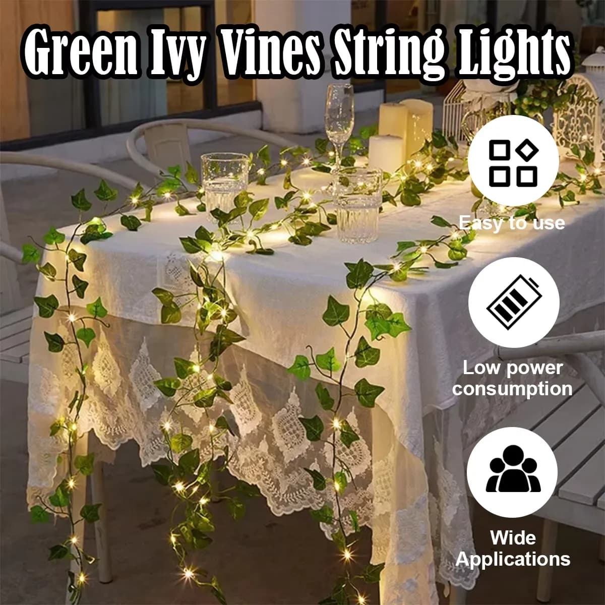 2/5/10m Foglia d'Acero Stringa Luci Decor Rame Bianco Caldo 3000K Vite Filo a Batteria Fata Decorativa Rattan Stringhe Luce