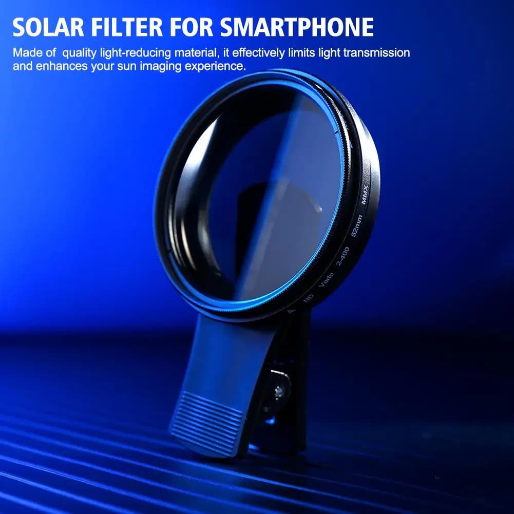Phone lens filter 37mm 52mm with smartphone clip Universal variable filter ND2-400 for iPhone phone camera lens