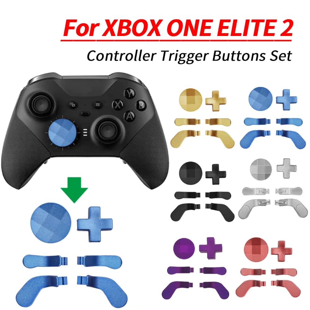 6 pcs for XBOX ONE ELITE 2 Gen Keycap game controller grip button for thumb Joypad Gamepad set of spare accessories