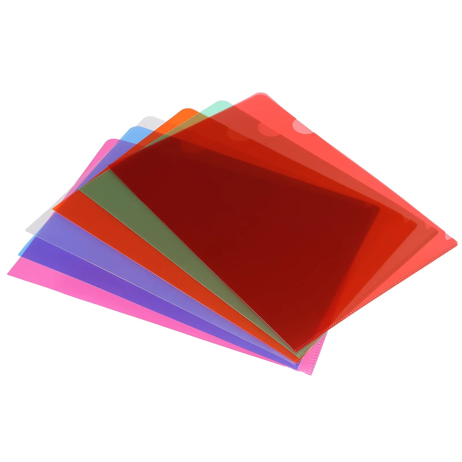 12/24 pezzi cartelle tipo L buste per progetti di file in plastica A4 cartella di file carta trasparente documento giacca manica forniture per ufficio scolastico
