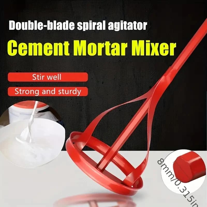 1 piece of accessories for chalk painting mixer with hexagonal tree, shovel to mix with electric drill, multifunctional tool to mix cement mortar